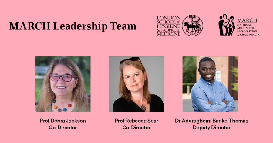 MARCH Leadership Changes LSHTM